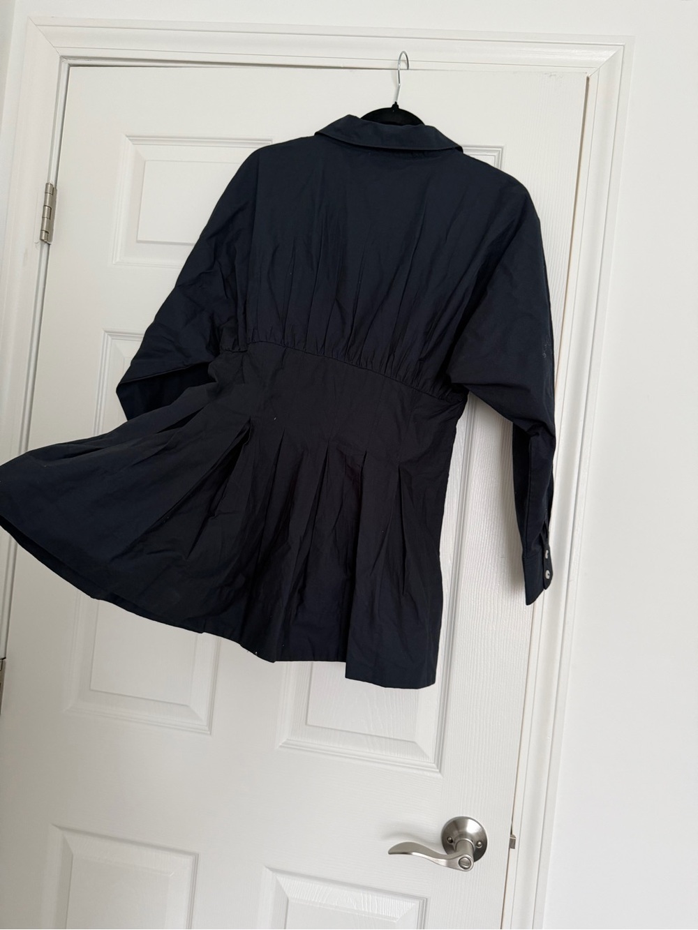 Maeve Navy Button-Front Tunic - Picture 5 of 6